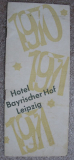 Hotel Bayrischer Hof Leipzig, Menükarte Silvester 1970/ 71