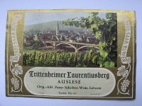 Trittenheimer Laurentiusberg, Peter Scholtes-Weis Leiwen, Weinetikett, #18