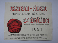 Chateau- Figeac, St. Emilion, 1964, Mahler Fils, Weinetikett, #4