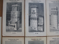 Schamotte-Ofen-Fabrik Liebenwerda, 11 Prospektblätter, um 1900