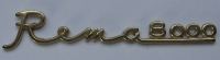Schriftzug Rema8000, Rema 8000, Röhrenradio