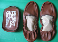 Schlappen, Hausschuhe, Reisehausschuhe DDR, Gute Reise