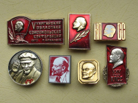Abzeichen Lenin, 7 Stück, Sowjetunion, UdSSR, CCCP