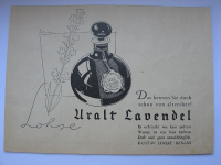Uralt Lavendel, Gustav Lohse Berlin, Inserat 1929 #1