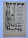Steckenpferd Lilienmilch- Seife, Bergmann & Co. Radebeul- Dresden, 1928 #13