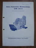 Prospekt Elektro-Hydraulischer Wurfschaufellader EHW 220-G
