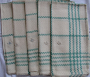 Geschirrtücher, Wischtücher, DDR, 5 Stück, #gt10