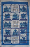 Kalender, Wandbehang aus Stoff, DDR 1977