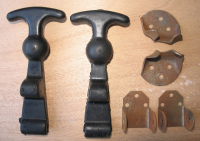 2 Haubenhalter, Haubenverschlüsse Gummi, DDR, Traktor, Famulus, Brockenhexe, LKW
