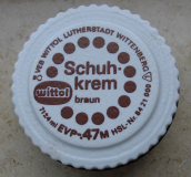 Schuhkrem, Schuhcreme DDR, VEB Wittol Wittenberg
