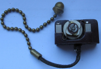 Einbau-Zugschalter D.R.G.M. 20-er Jahre, Bakelit, #44