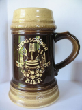 Bierkrug Wernesgrüner Bier, 550 Jahre Braurechte, DDR 1986