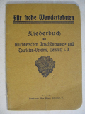 Brüchnerscher Verschönerungs- und Touristenverein Oelsnitz, Liederbuch um 1930