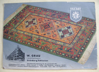 Preview: Rückseite mit Händleraufdruck: W. Grau, Inh. B. Hoffmann, Grünberg Schlesien.