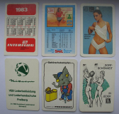 6 Taschenkalender DDR, Pneumant, Tele-Lotto, Interflug, CFK Schwarza, Bauernzeitung, Nikator, #7