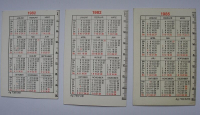 3 Taschenkalender DDR, RFT, Lakufa, Dederon, #4