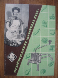 Prospekt Gemüseraspel Schnelle Elli, WSB Berlin, DDR 1955