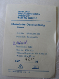 Bettwäschegarnitur, Überschlaglaken, DDR, VEB Planet Wäschekonfektion Eppendorf, #bw8