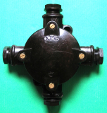 Verteilerdose, Abzweigdose Bakelit, AEG, #11