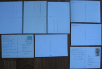 Preview: 8 Ansichtskarten Insel Rügen, Binz, Göhren, Sellin, Thiessow, Baabe, DDR, #385