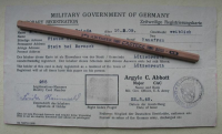 Zeitweilige Registrierungskarte, Stein bei Berneck, Lützenreuth, 1945