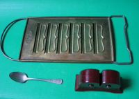 Reibe D.R.G.M. 999686, Messerschärfer GOLF Bakelit, Löffel Dr. Oetker