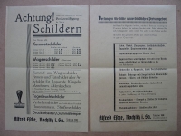 Alfred Esche Rochlitz Sachsen, Prospekte + Postkarte, 30-er Jahre