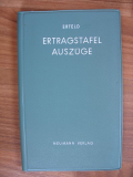 Ertragstafelauszüge, Forst, Forstwirtschaft, DDR 1963