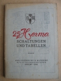 25 Herma Schaltungen und Tabellen, 2. Band, 1948