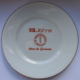 Teller, G. Pfennig & Sohn Ruhland, Haus der Geschenke, 75 Jahre