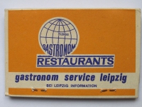 Preview: Gastronom Service Leipzig, Streichholzbrief, Streichholzheftchen, DDR