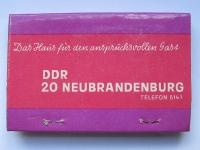 Preview: Hotel "Vier Tore" Neubrandenburg, Streichholzbrief, DDR