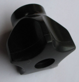 Preview: Handrad für DDR- Wasserhahn, Armatur, Mischbatterie, schwarz, #16