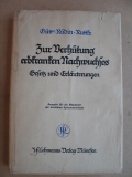 Zur Verhütung erbkranken Nachwuchses, 1934