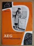 AEG Elektroherde 1956, Originales Prospekt