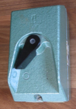 Gehäuse für Motorschutzschalter, Schalter, Aluguss, DDR, unbenutzt