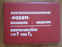 Elektroseilzüge Podem Bulgarien, T, T2, T3 und BT, Anleitung, 1987