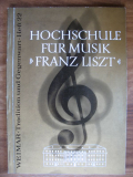 Hochschule für Musik Franz Liszt, Weimar, 1972