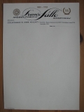 Franz Fülle Greiz Pohlitz, Möbelfabrik, Sägewerk, 75 Jahre, 1955, Briefbogen, #1