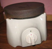 Kochplatte aus Keramik und Gusseisen, VEB Bebau, DDR 60-er Jahre