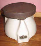 Preview: Kochplatte aus Keramik und Gusseisen, VEB Bebau, DDR 60-er Jahre