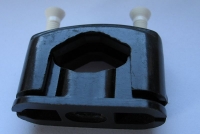 Preview: Kabelschellen aus Bakelit für die Verlegung von Kabeln auf Putz und Fachwerk.