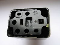 Preview: Sicherungssockel, Bakelit/ Keramik, E16, schwarz, DDR, unbenutzt, #3