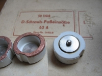 D-Schraub- Paßeinsatz, 63 Ampere, DDR, unbenutzt