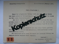 Brief Erzgebirgs- Zweigverein Drebach, 1934, mit Marken