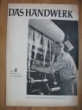 "Das Handwerk", Heft 8/ 1957, Willi Steinbach Apolda, Siegelbach