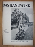 "Das Handwerk", Heft 7/ 1957, Johannes Köhn, Maler Burkhardt Erfurt