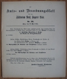 Amts- und Verordnungsblatt für das Fürstentum Reuß jüngerer Linie, Gera, Nr. 39, 1915