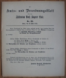 Amts- und Verordnungsblatt für das Fürstentum Reuß jüngerer Linie, Gera, Nr. 39, 1915