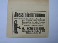 Abessinierbrunnen A. Schepmann Berlin, #1927/1
